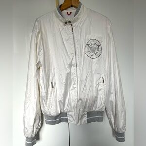 Mondo White Bomber Jacket Lightweight size XL